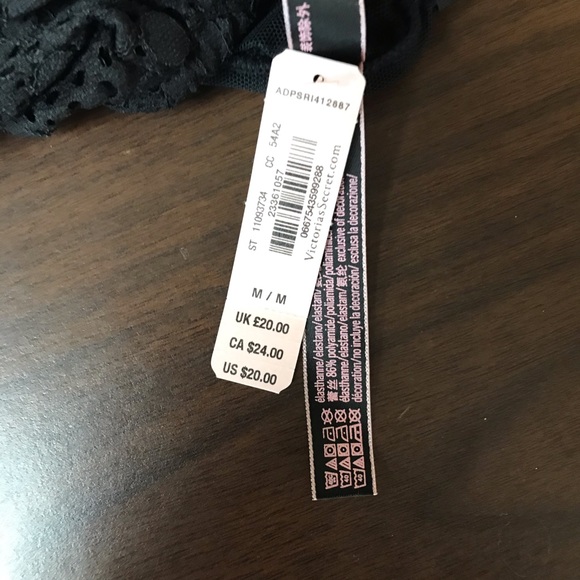 Victoria’s Secret bandeaus bra Medium NWT Black - Picture 5 of 6